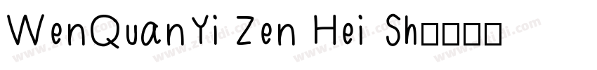 WenQuanYi Zen Hei Sh字体转换